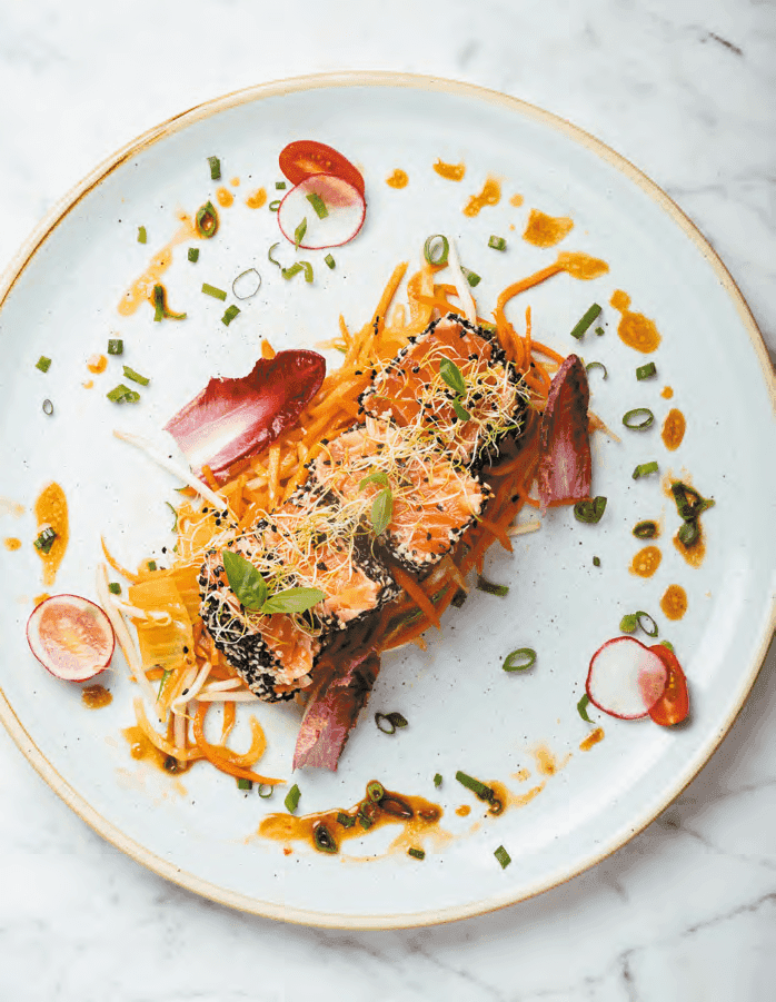 Tataki de saumon du restaurant Il Mercato du Marché de Rungis